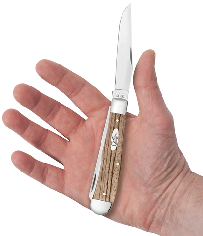 Case XX™ Knives Trapper Natural Zebra Wood 25141 Stainless Pocket Knife