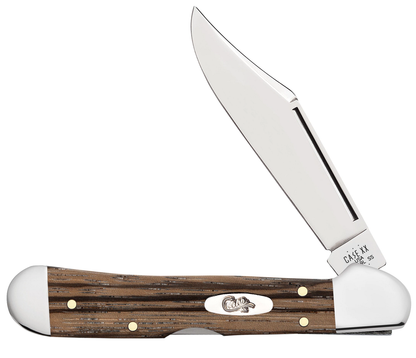 Case XX™ Knives Mini Copperlock Natural Zebra Wood 25143 Stainless Pocket Knife