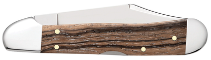 Case XX™ Knives Mini Copperlock Natural Zebra Wood 25143 Stainless Pocket Knife