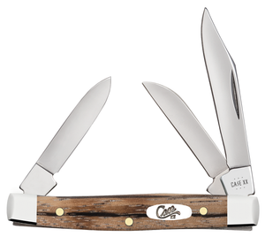 W.R. Case XX Knives Small Stockman Natural Zebra Wood 25144 Stainless Pocket Knife