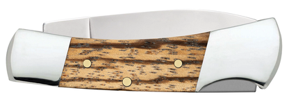 Case XX™ Knives Lockback Natural Zebra Wood 25147 Stainless Pocket Knife