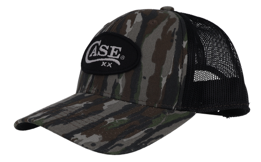 W.R. Case & Sons Cutlery Co.™ 252882 Knife Camo and Black Nylon Mesh Ball Cap
