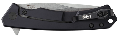 W.R. Case XX Knives Marilla 25899 Walnut Wood Black Aluminum CPM S35VN Stainless Pocket Knife