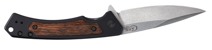 W.R. Case XX Knives Marilla 25899 Walnut Wood Black Aluminum CPM S35VN Stainless Pocket Knife