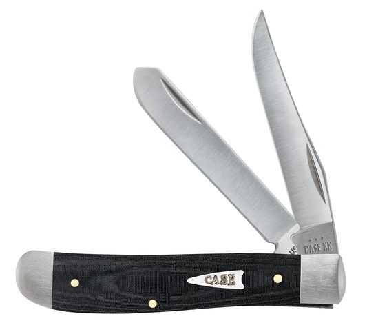 Case XX™ Knives Mini Trapper Black Micarta 27822 Stainless Steel Pocket Knife