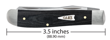 Case XX™ Knives Mini Trapper Black Micarta 27822 Stainless Steel Pocket Knife