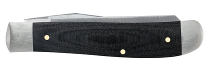 Case XX™ Knives Mini Trapper Black Micarta 27822 Stainless Steel Pocket Knife