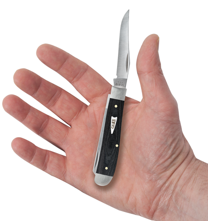 Case XX™ Knives Mini Trapper Black Micarta 27822 Stainless Steel Pocket Knife