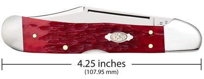 W.R. Case XX Knives Copperlock Dark Red Bone 31946 Carbon Steel Pocket Knife
