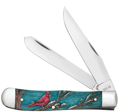 W.R. Case XX Knives Cardinal Color-wash Trapper Stainless 39159 Pocket Knife