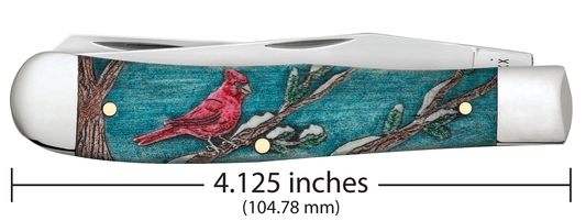 W.R. Case XX Knives Cardinal Color-wash Trapper Stainless 39159 Pocket Knife