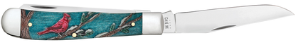 W.R. Case XX Knives Cardinal Color-wash Trapper Stainless 39159 Pocket Knife