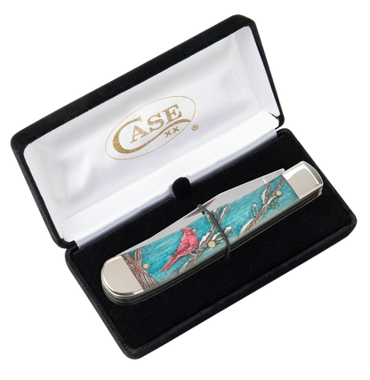 W.R. Case XX Knives Cardinal Color-wash Trapper Stainless 39159 Pocket Knife