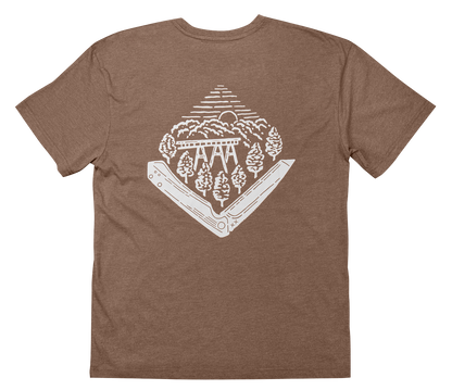 W.R. Case & Sons Cutlery Co.™ 41147 Knife Brown Cotton & Polyester Blend T-Shirt