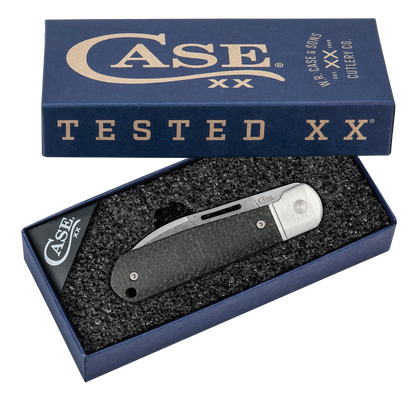 W.R. Case XX Knives Highbanks Black Burlap Micarta Stonewash Satin CPM 20CV Stainless Steel Pocket Knife 42230