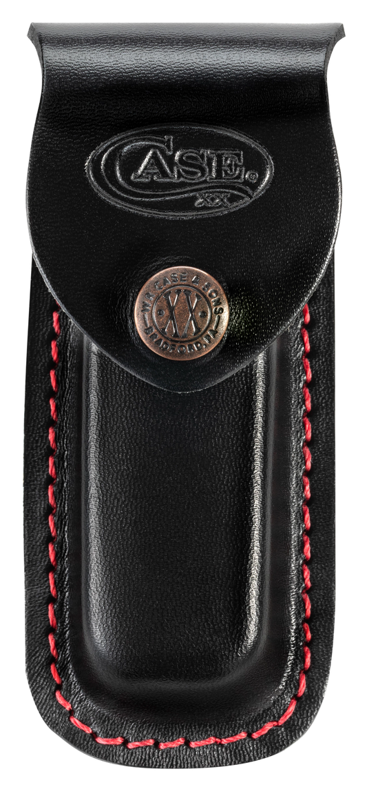 W.R. Case & Sons Cutlery Co.™ 50216 Knife Black Leather & Red Thread Belt Sheath