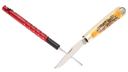 W.R. Case & Sons Cutlery Co.™ 50302 Knife Tungsten Carbide, Diamond-coat and Red Aluminum Sharpening Rod