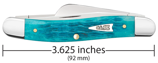 W.R. Case XX Knives Stockman Jigged Sky Blue Bone 50642 Stainless Pocket Knife