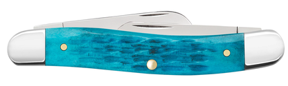 W.R. Case XX Knives Stockman Jigged Sky Blue Bone 50642 Stainless Pocket Knife