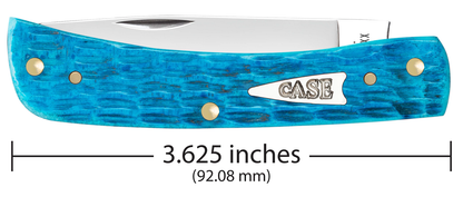 Case XX™ Knives Sodbuster Jr Jigged Sky Blue Bone 50643 Stainless Pocket Knife