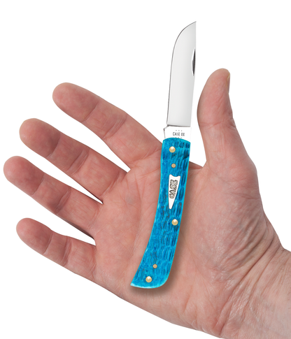 Case XX™ Knives Sodbuster Jr Jigged Sky Blue Bone 50643 Stainless Pocket Knife