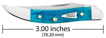 W.R. Case XX Knives Toothpick Jigged Sky Blue Bone 50645 Stainless Pocket Knife