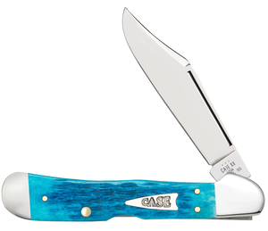W.R. Case XX Knives Copperlock Jigged Sky Blue Bone 50646 Stainless Pocket Knife