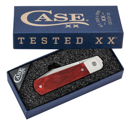 W.R. Case XX Knives Longhouse Smooth Rosewood Stonewash Satin CPM 20CV Stainless Steel Pocket Knife 50909