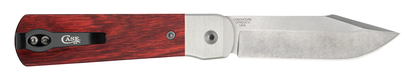 W.R. Case XX Knives Longhouse Smooth Rosewood Stonewash Satin CPM 20CV Stainless Steel Pocket Knife 50909