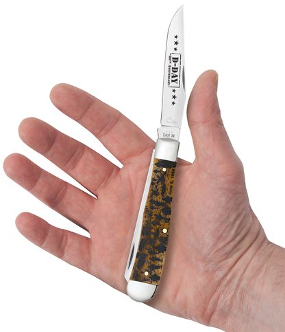 W.R. Case XX Knives D-Day 80th Ann Trapper 1/400 Commemorative Zippo Set 52019