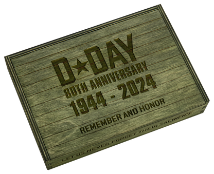 W.R. Case XX Knives D-Day 80th Ann Trapper 1/400 Commemorative Zippo Set 52019
