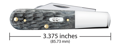 Case XX™ Knives Barlow Pocket Knife Worn Gray Bone 58423 Carbon Steel Pocket Knife