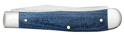 Case XX™ Knives Trapper Blue Denim Canvas Laminate 60510 Stainless Pocket Knife