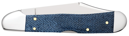 W.R. Case XX Knives Mini Copperlock Blue Denim Canvas Laminate 60512 Stainless Pocket Knife