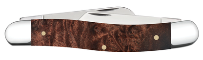 W.R. Case XX Knives Smooth Maple Burl Wood Stockman Stainless 64065 Pocket Knife