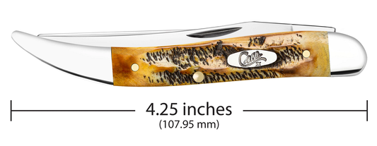 W.R. Case XX Knives Fishing 65340 6.5 BoneStag Stainless Pocket Knife