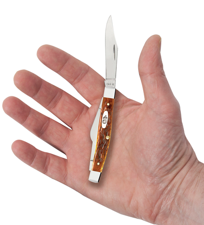 Case XX™ Knives Medium Stockman Harvest Orange Bone 66692 Stainless Pocket Knife