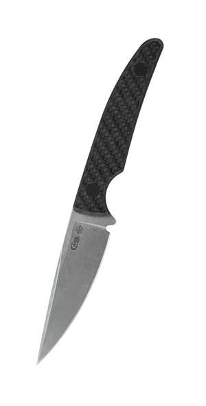 W.R. Case XX Knives CT2 Hunter 76936 Black Carbon Fiber Stonewashed S35VN Stainless Steel Fixed Blade