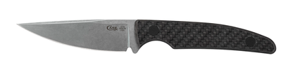 W.R. Case XX Knives CT2 Hunter 76936 Black Carbon Fiber Stonewashed S35VN Stainless Steel Fixed Blade