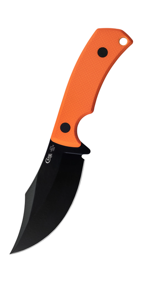 W.R. Case XX Knives CT3 Hunter 76937 Textured Orange G-10 Black 1095 Carbon Steel Fixed Blade