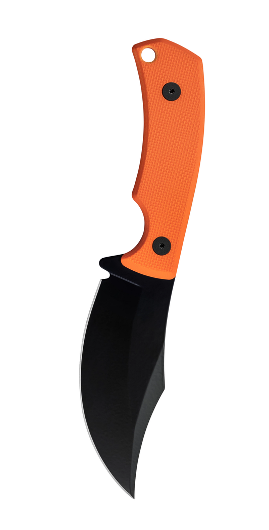 W.R. Case XX Knives CT3 Hunter 76937 Textured Orange G-10 Black 1095 Carbon Steel Fixed Blade