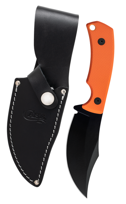 W.R. Case XX Knives CT3 Hunter 76937 Textured Orange G-10 Black 1095 Carbon Steel Fixed Blade