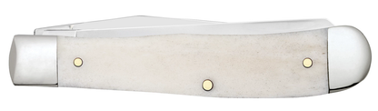 W.R. Case XX Knives Trapper Deer Sportsman Natural Bone 81220 Stainless Pocket Knife