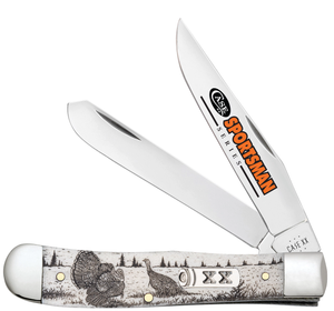 W.R. Case XX Knives Trapper Turkey Sportsman Natural Bone 81221 Stainless Pocket Knife