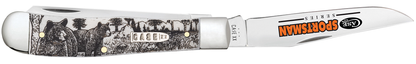 W.R. Case XX Knives Trapper Bear Sportsman Natural Bone 81223 Stainless Pocket Knife