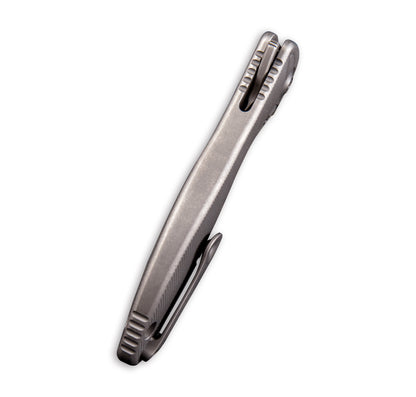 WE Knife Co., Ltd™ Synergy2 Frame Lock WE912A Gray 6AL4V Titanium Bohler M390 Stainless Steel Pocket Knife