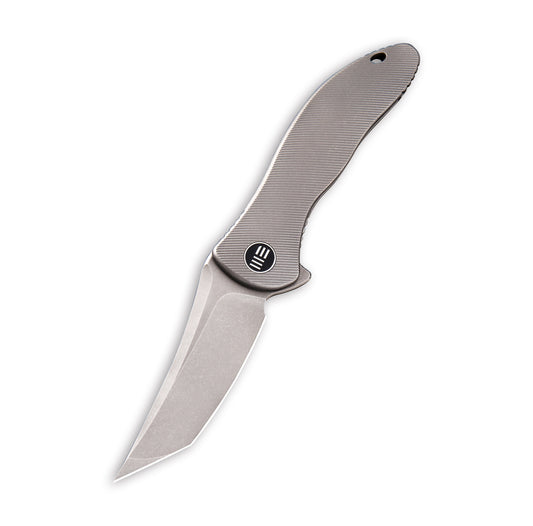 WE Knife Co., Ltd™ Synergy2 Frame Lock WE912C Gray 6AL4V Titanium Bohler M390 Stainless Steel Pocket Knife