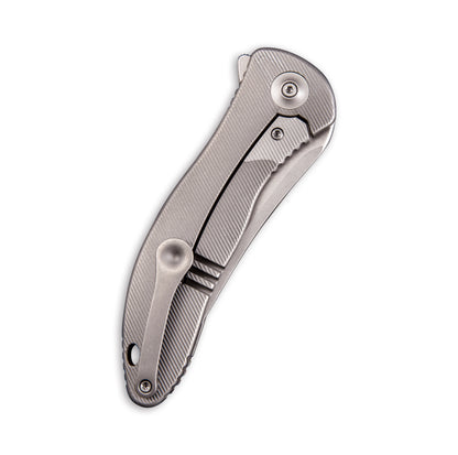 WE Knife Co., Ltd™ Synergy2 Frame Lock WE912C Gray 6AL4V Titanium Bohler M390 Stainless Steel Pocket Knife