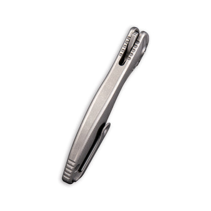 WE Knife Co., Ltd™ Synergy2 Frame Lock WE912C Gray 6AL4V Titanium Bohler M390 Stainless Steel Pocket Knife