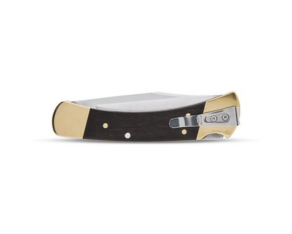 Buck 110 Slim Heritage Elite Folding Hunter 0110BRS19-B Brass Hardwood & Magnacut Stainless Steel Pocket Knife
